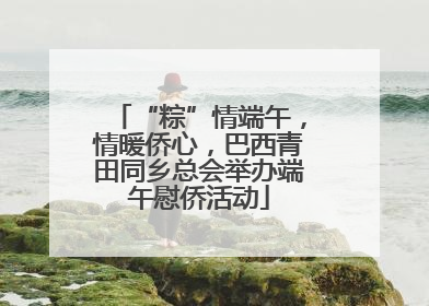 “粽”情端午，情暖侨心，巴西青田同乡总会举办端午慰侨活动