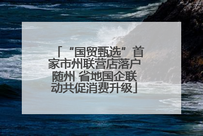 “国贸甄选”首家市州联营店落户随州 省地国企联动共促消费升级