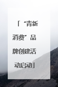 “青新消费”品牌创建活动启动