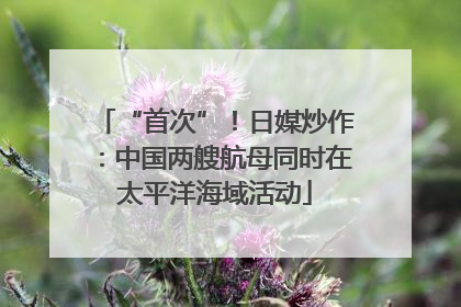 “首次”！日媒炒作：中国两艘航母同时在太平洋海域活动