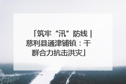 筑牢“汛”防线｜慈利县通津铺镇：干群合力抗击洪灾