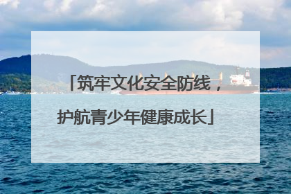筑牢文化安全防线，护航青少年健康成长