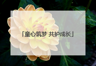童心筑梦 共护成长