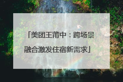 美团王莆中：跨场景融合激发住宿新需求