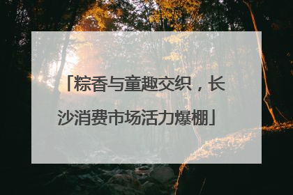 粽香与童趣交织，长沙消费市场活力爆棚