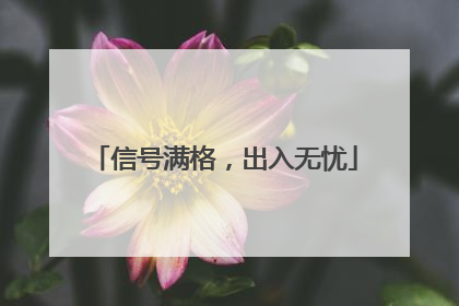 信号满格，出入无忧