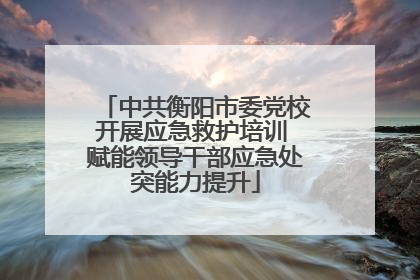 中共衡阳市委党校开展应急救护培训 赋能领导干部应急处突能力提升
