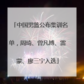中国男篮公布集训名单，周琦、曾凡博、雷蒙、廖三宁入选