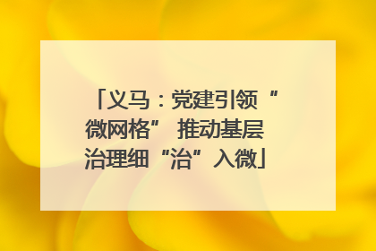 义马：党建引领“微网格” 推动基层治理细“治”入微