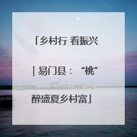 乡村行 看振兴｜易门县：“桃”醉盛夏乡村富