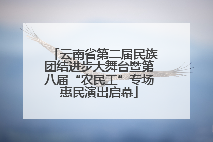 云南省第二届民族团结进步大舞台暨第八届“农民工”专场惠民演出启幕