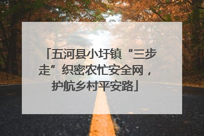 五河县小圩镇“三步走”织密农忙安全网，护航乡村平安路