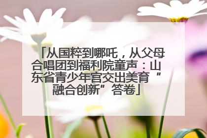 从国粹到哪吒，从父母合唱团到福利院童声：山东省青少年宫交出美育“融合创新”答卷