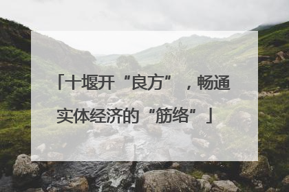 十堰开“良方”，畅通实体经济的“筋络”