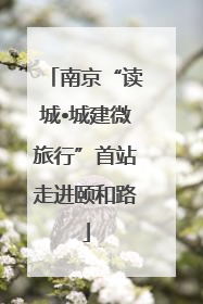 南京“读城•城建微旅行”首站走进颐和路