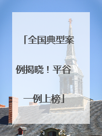 全国典型案例揭晓！平谷一例上榜