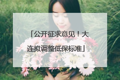 公开征求意见！大连拟调整低保标准