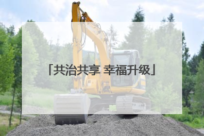 共治共享 幸福升级