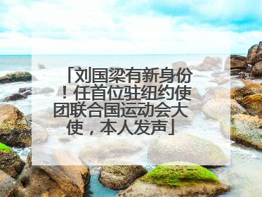 刘国梁有新身份！任首位驻纽约使团联合国运动会大使，本人发声
