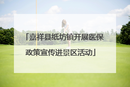 嘉祥县纸坊镇开展医保政策宣传进景区活动