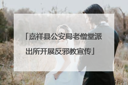 嘉祥县公安局老僧堂派出所开展反邪教宣传