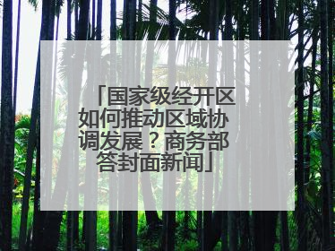 国家级经开区如何推动区域协调发展？商务部答封面新闻