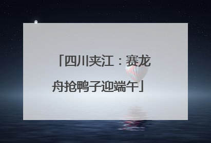 四川夹江：赛龙舟抢鸭子迎端午