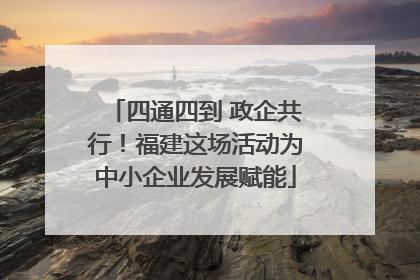 四通四到 政企共行！福建这场活动为中小企业发展赋能