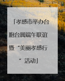 孝感市举办台胞台属端午联谊暨“美丽孝感行”活动
