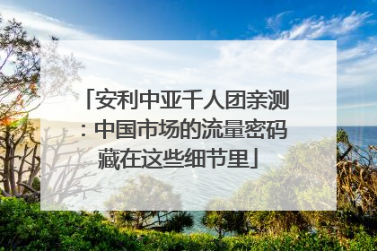 安利中亚千人团亲测：中国市场的流量密码 藏在这些细节里