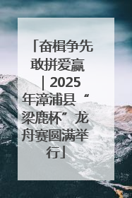 奋楫争先 敢拼爱赢｜2025年漳浦县“梁鹿杯”龙舟赛圆满举行
