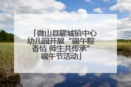 微山县驩城镇中心幼儿园开展“端午粽香情 师生共传承”端午节活动