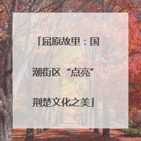 屈原故里：国潮街区“点亮”荆楚文化之美