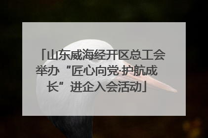 山东威海经开区总工会举办“匠心向党·护航成长”进企入会活动