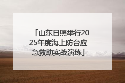 山东日照举行2025年度海上防台应急救助实战演练