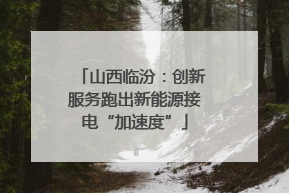 山西临汾：创新服务跑出新能源接电“加速度”