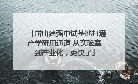 岱山建强中试基地打通产学研用通道 从实验室到产业化，更快了