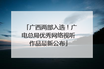广西两部入选！广电总局优秀网络视听作品最新公布