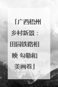 广西梧州乡村新景：田园铁路相映 勾勒和美画卷