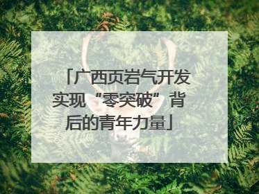 广西页岩气开发实现“零突破”背后的青年力量