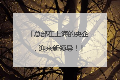 总部在上海的央企，迎来新领导！