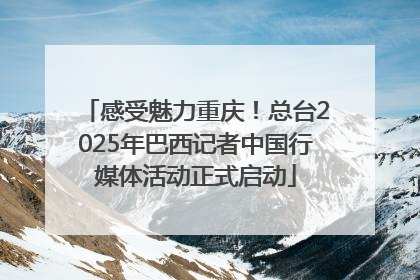 感受魅力重庆！总台2025年巴西记者中国行媒体活动正式启动