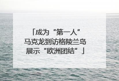 成为“第一人” 马克龙到访格陵兰岛展示“欧洲团结”