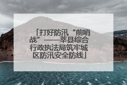 打好防汛“前哨战”——莘县综合行政执法局筑牢城区防汛安全防线