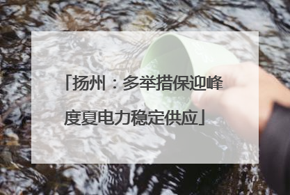 扬州：多举措保迎峰度夏电力稳定供应