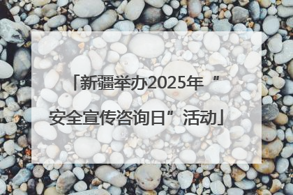 新疆举办2025年“安全宣传咨询日”活动