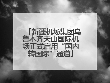 新疆机场集团乌鲁木齐天山国际机场正式启用“国内转国际”通道