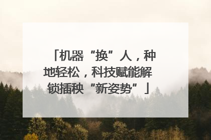 机器“换”人，种地轻松，科技赋能解锁插秧“新姿势”