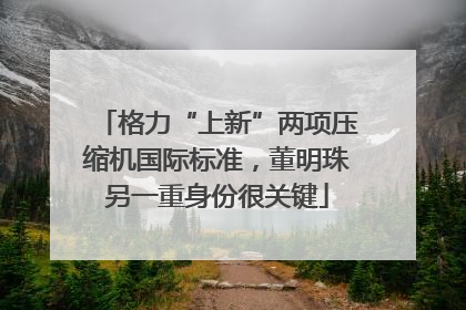 格力“上新”两项压缩机国际标准，董明珠另一重身份很关键