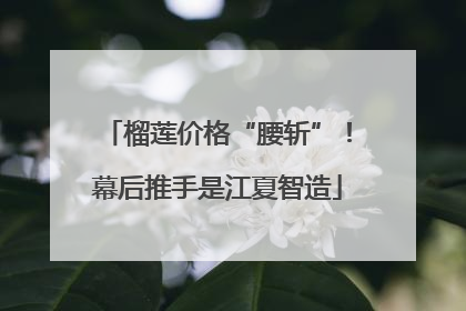 榴莲价格“腰斩”！幕后推手是江夏智造